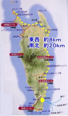 1礼文島地図