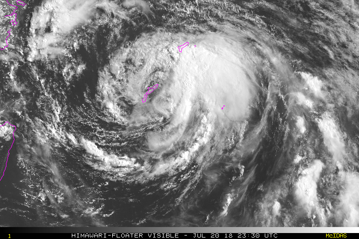 2018年 台風10号 リアルタイム衛星画像
