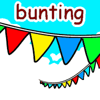 bunting の意味 英語イラスト