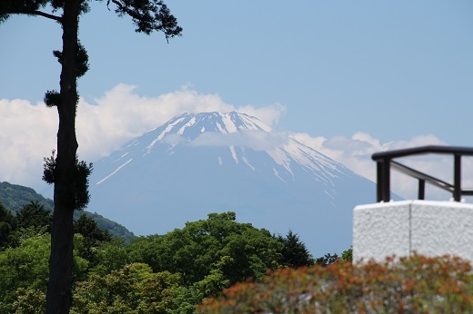 山のホテルからの富士山