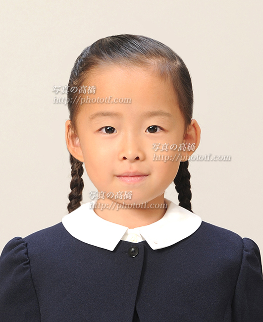 お受験で勝ち残る証明写真 写真の高橋 小学校 受験 女の子 前髪