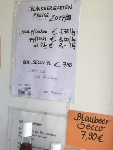１ｋｇあたり５，７８ユーロというお値段は去年と変わりなしです。